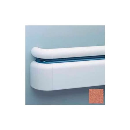 Pawling All Vinyl Three-Piece Handrail System, 6.25" Face, Aluminum Retainer, 12' Long, Ginger Spice BR-400V-359